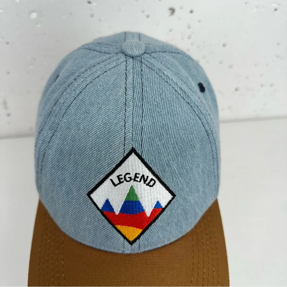 Legend 5 Panel Denim Adjustable Baseball Hat
